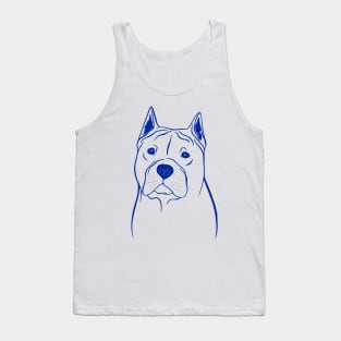 American Staffordshire Terrier (Beige and Blue) Tank Top